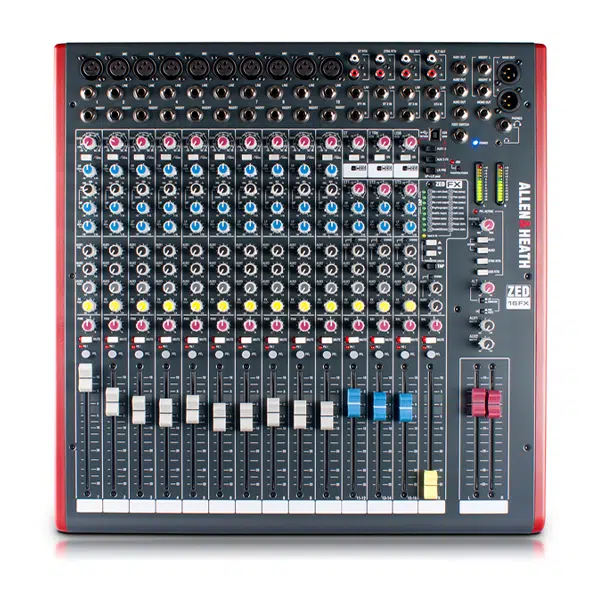 10 MONO MIC/LINE + STEREO, 4 AUX SENDS, 3 BAND EQ, 24 BIT EFFECTS W/ 16 PRESETS, 2X2 USB I/O (11RU)